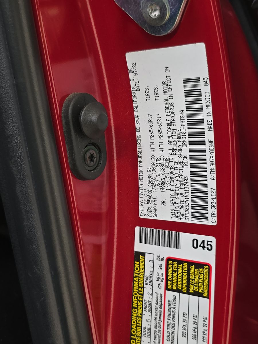 2022 Toyota Tacoma TRD Sport AWD