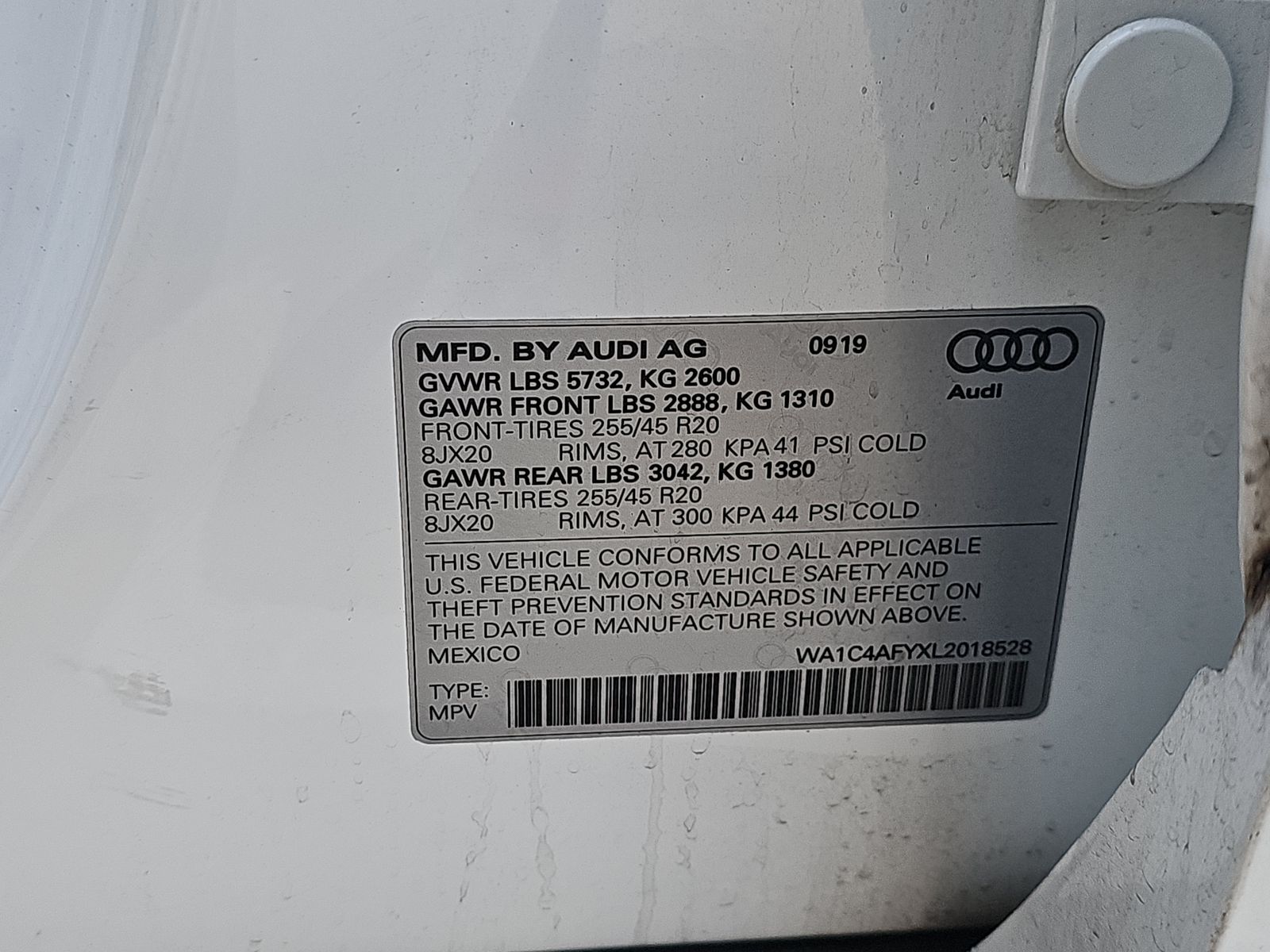 2020 Audi SQ5 Prestige AWD