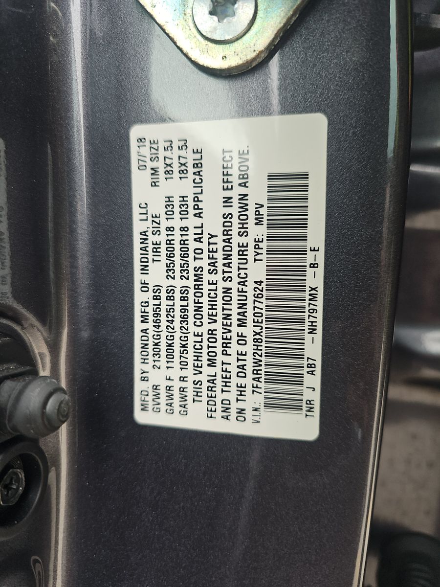 2018 Honda CR-V EX-L AWD