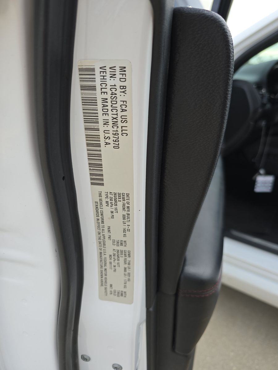 2022 Dodge Durango R/T AWD