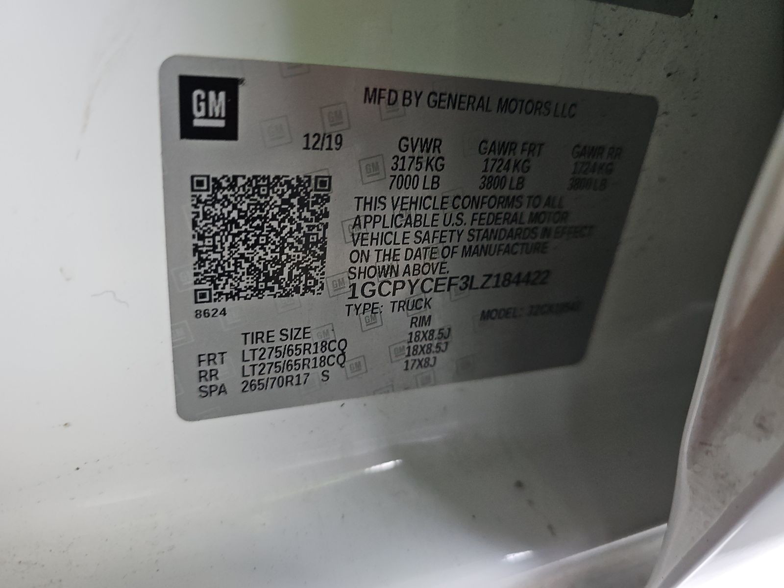 2020 Chevrolet Silverado 1500 Custom Trail Boss AWD