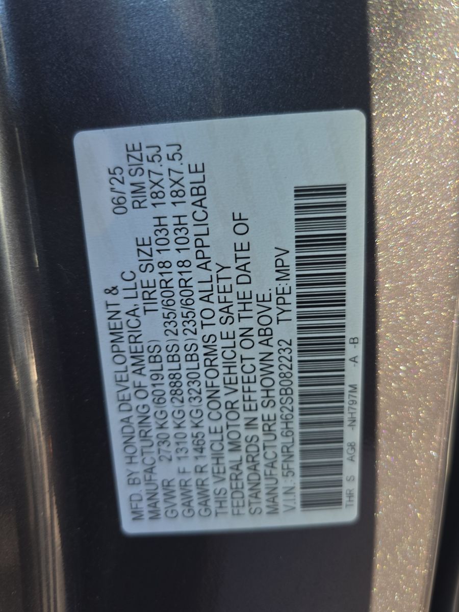 2025 Honda Odyssey EX-L FWD