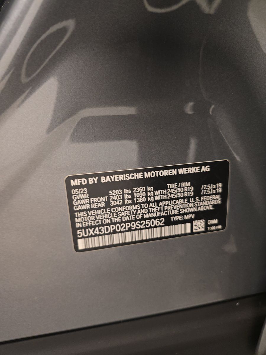 2023 BMW X3 sDrive30i RWD