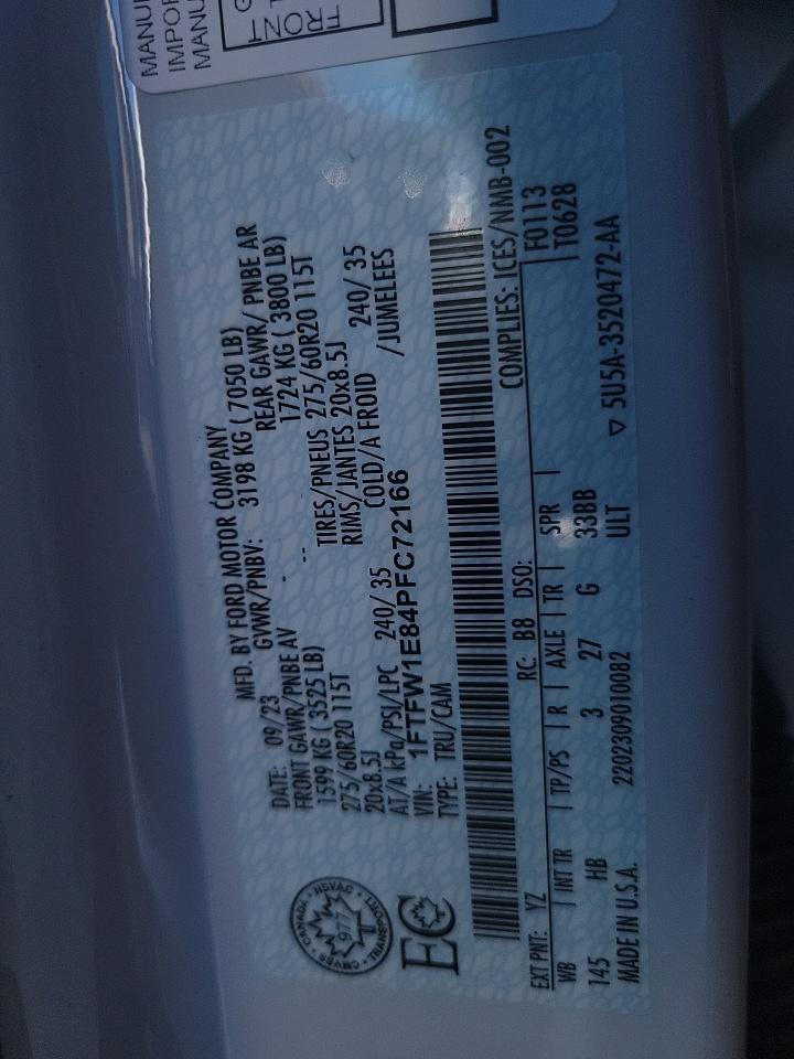 2023 Ford F-150 Lariat AWD