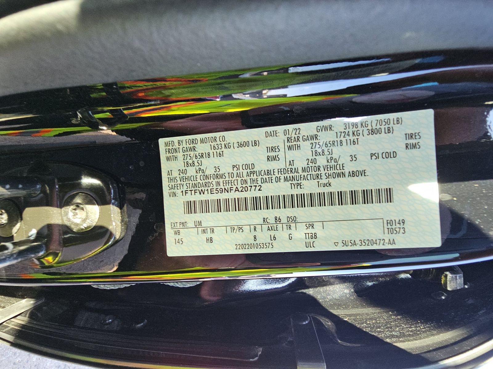 2022 Ford F-150 Lariat AWD