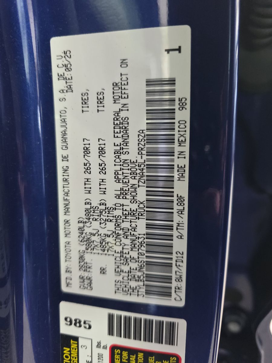 2025 Toyota Tacoma TRD Off-Road AWD