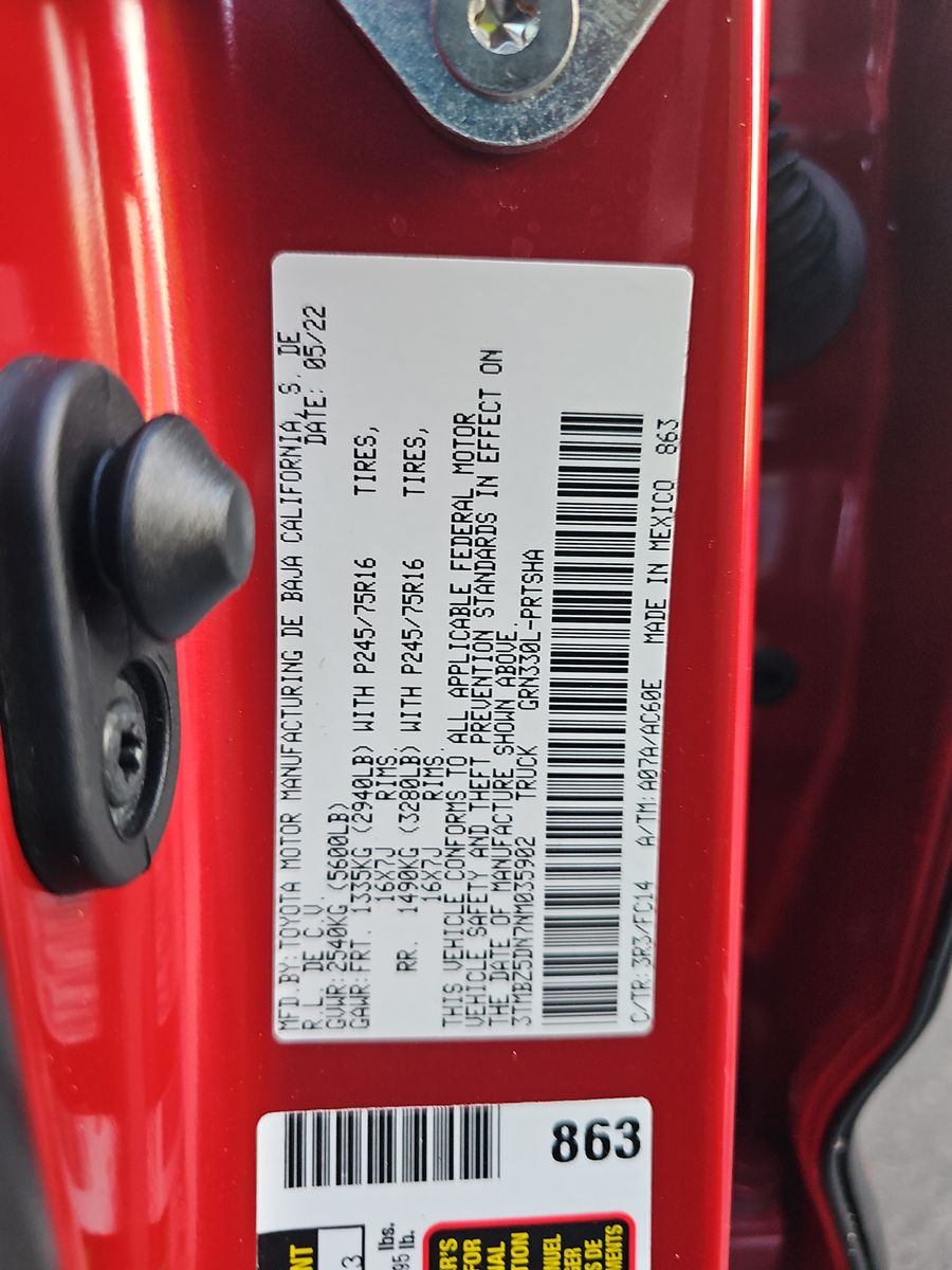 2022 Toyota Tacoma SR5 RWD