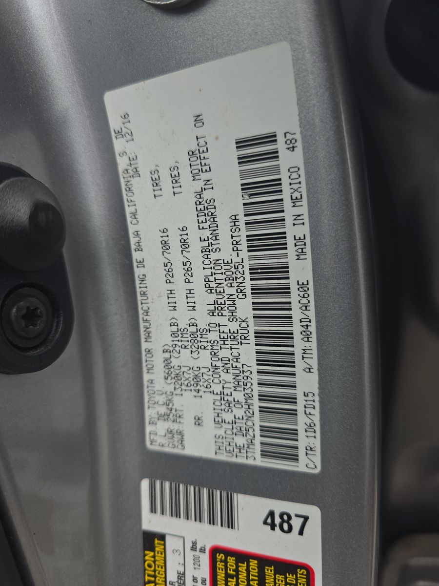 2017 Toyota Tacoma TRD Off-Road RWD