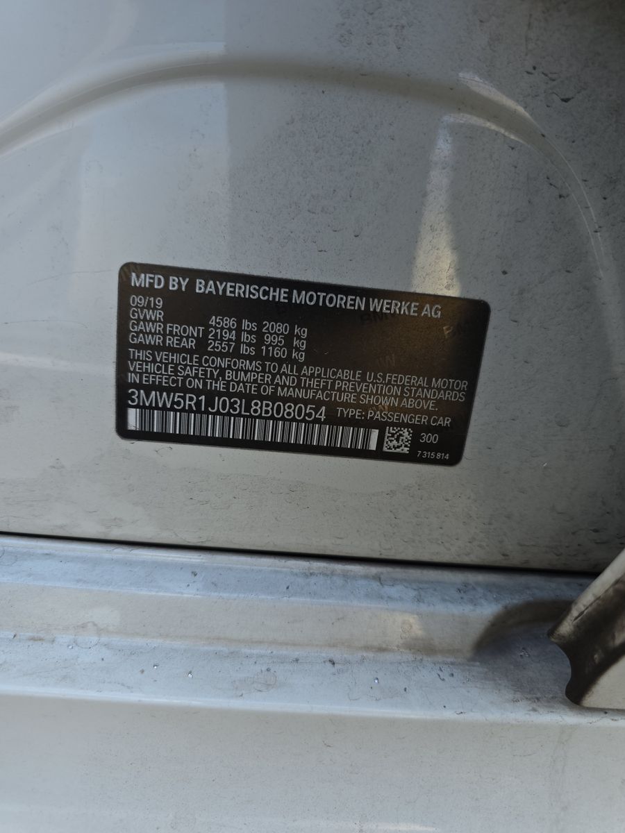 2020 BMW 3 Series 330i RWD