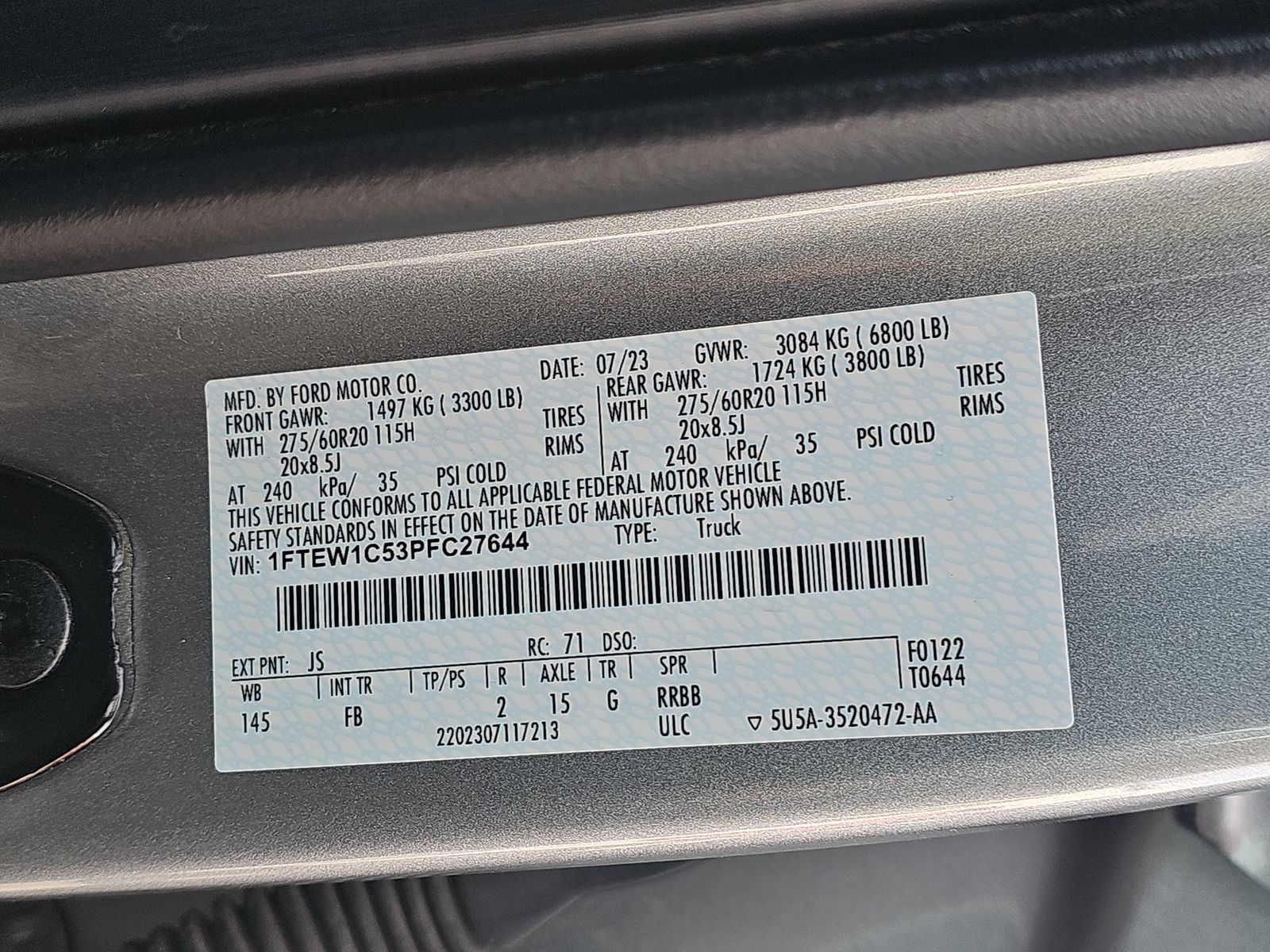 2023 Ford F-150 XLT RWD