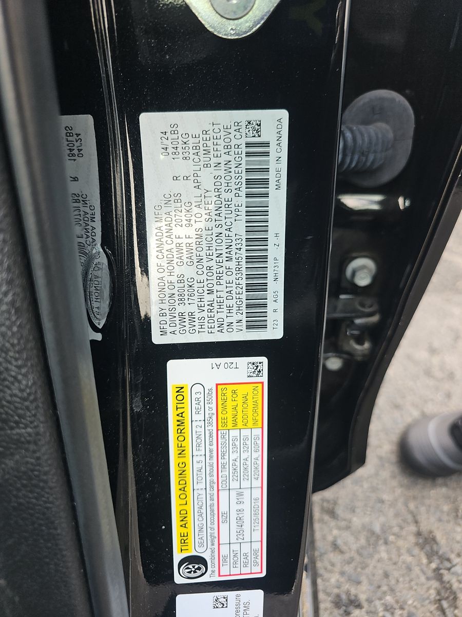 2024 Honda Civic Sport FWD