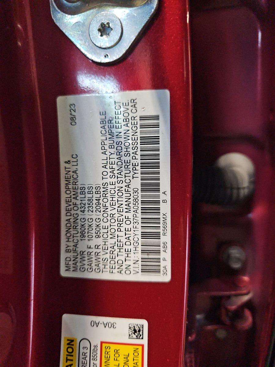 2023 Honda Accord EX FWD