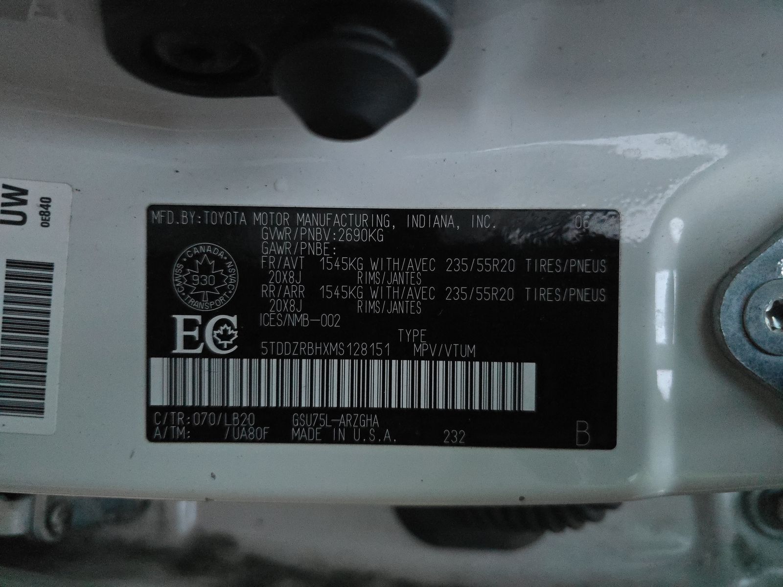 2021 Toyota Highlander Limited AWD