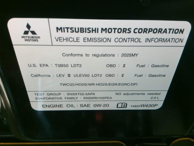 2025 Mitsubishi Outlander SE FWD