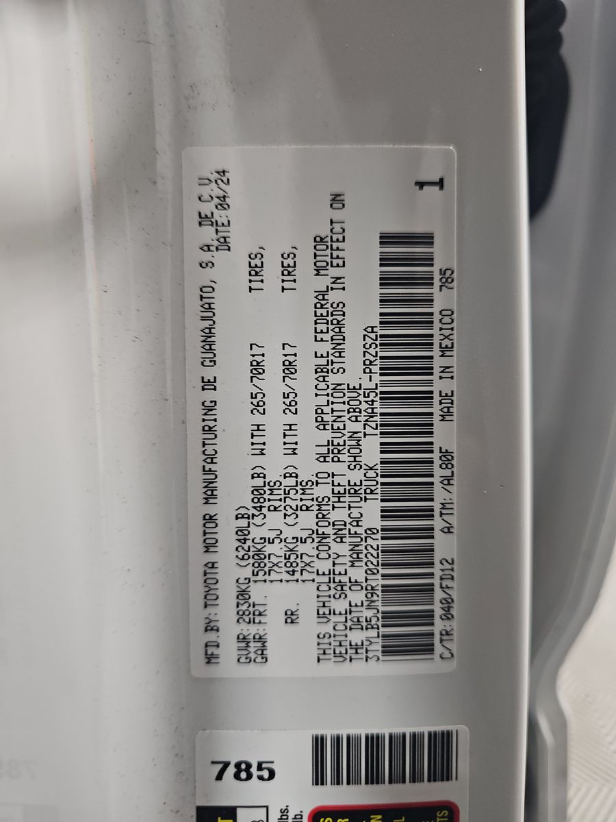 2024 Toyota Tacoma TRD Off-Road AWD