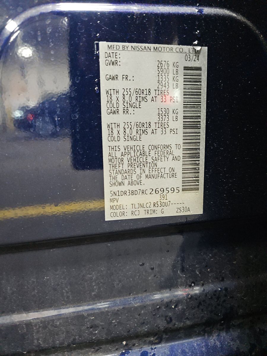 2024 Nissan Pathfinder SV AWD