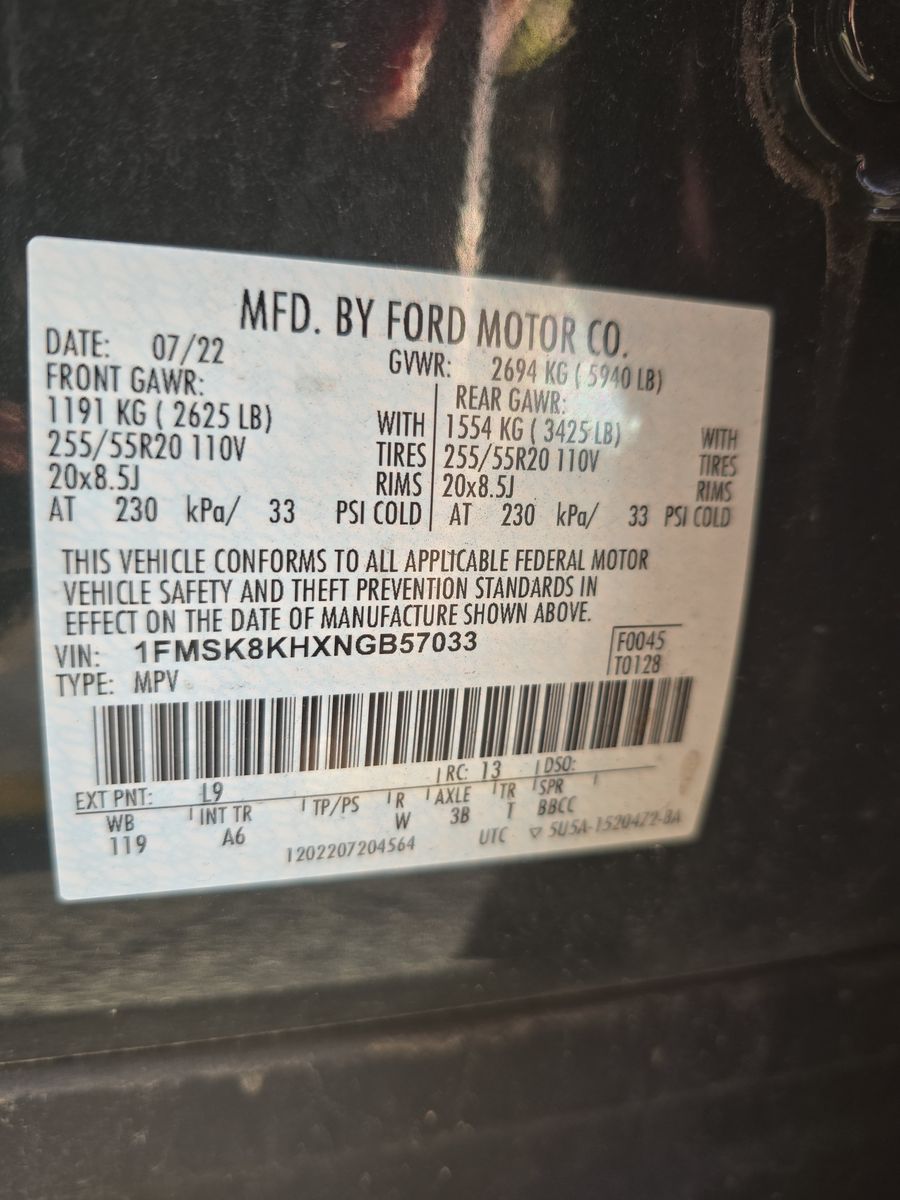 2022 Ford Explorer ST-Line AWD