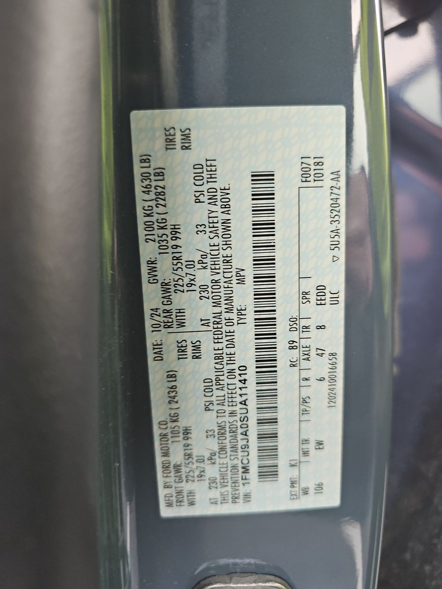 2025 Ford Escape Platinum AWD