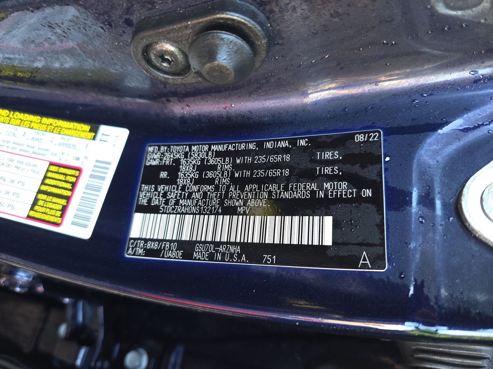 2022 Toyota Highlander L FWD