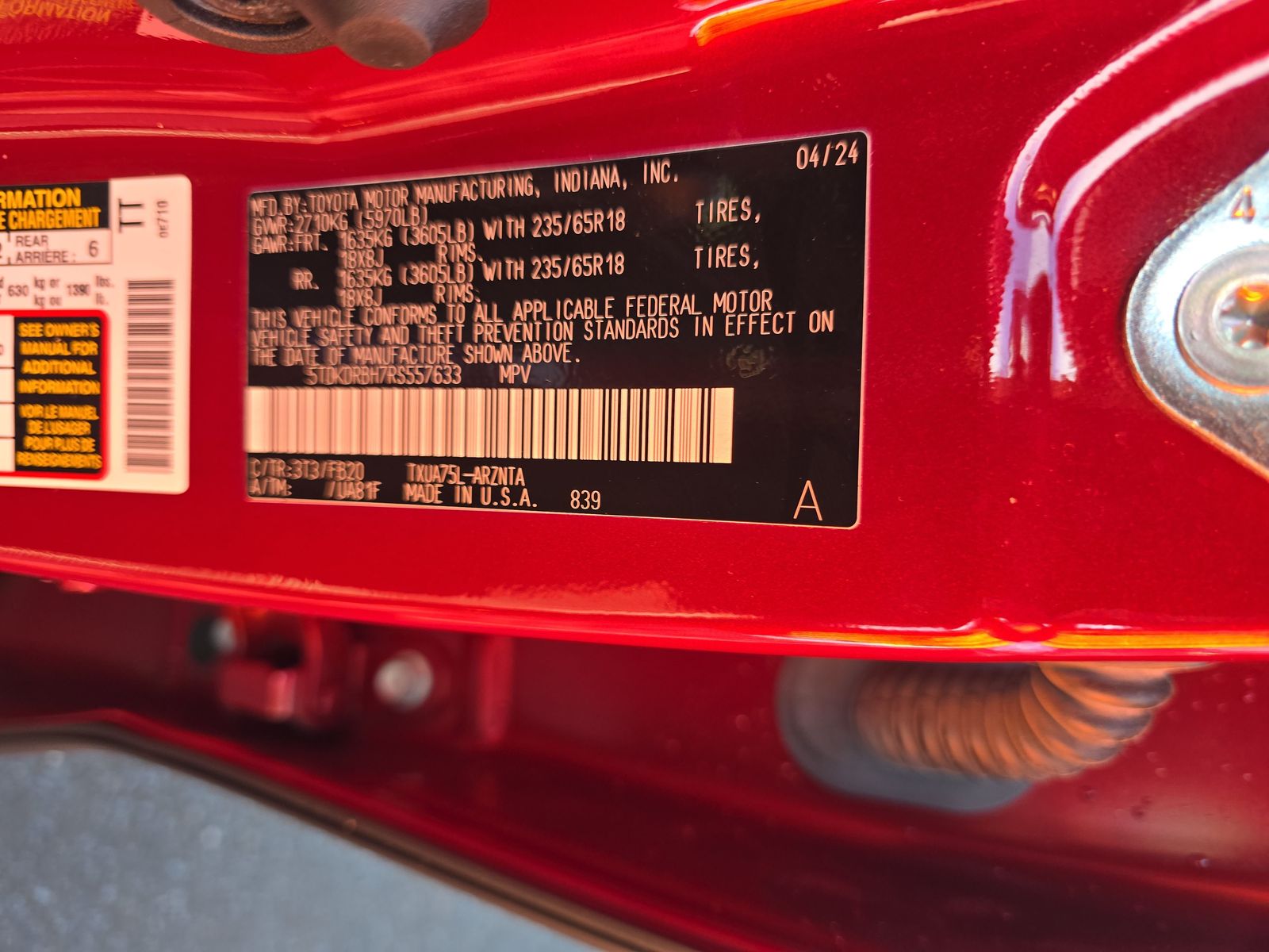 2024 Toyota Highlander LE AWD