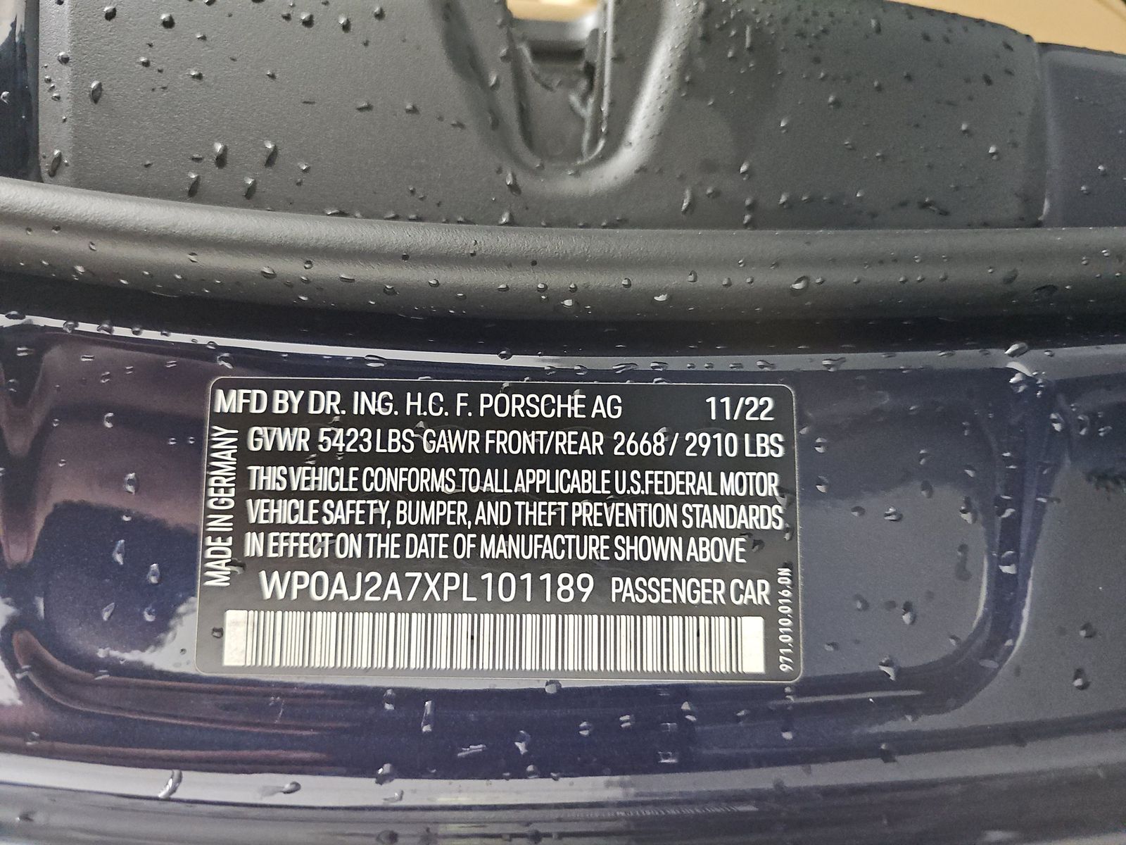 2023 Porsche Panamera 4 Platinum Edition AWD