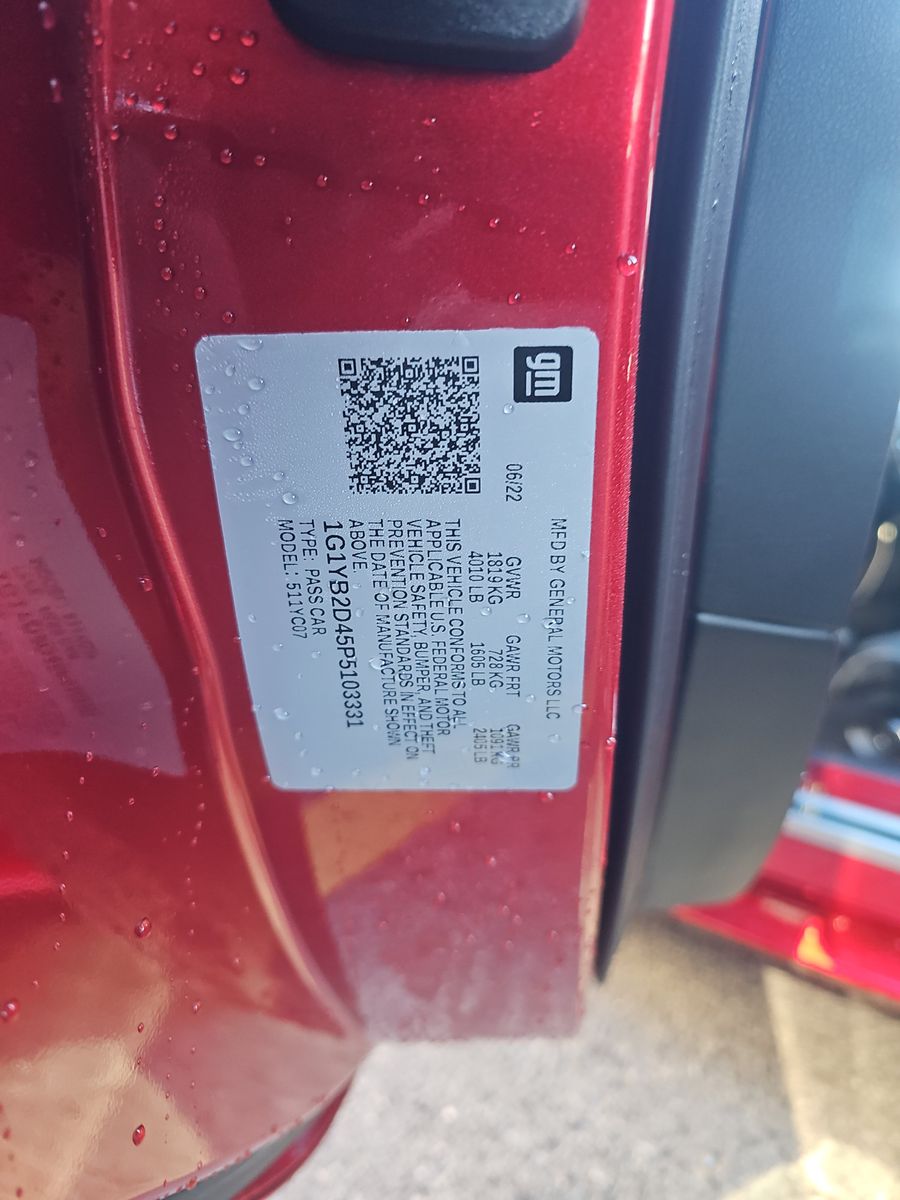 2023 Chevrolet Corvette Stingray RWD