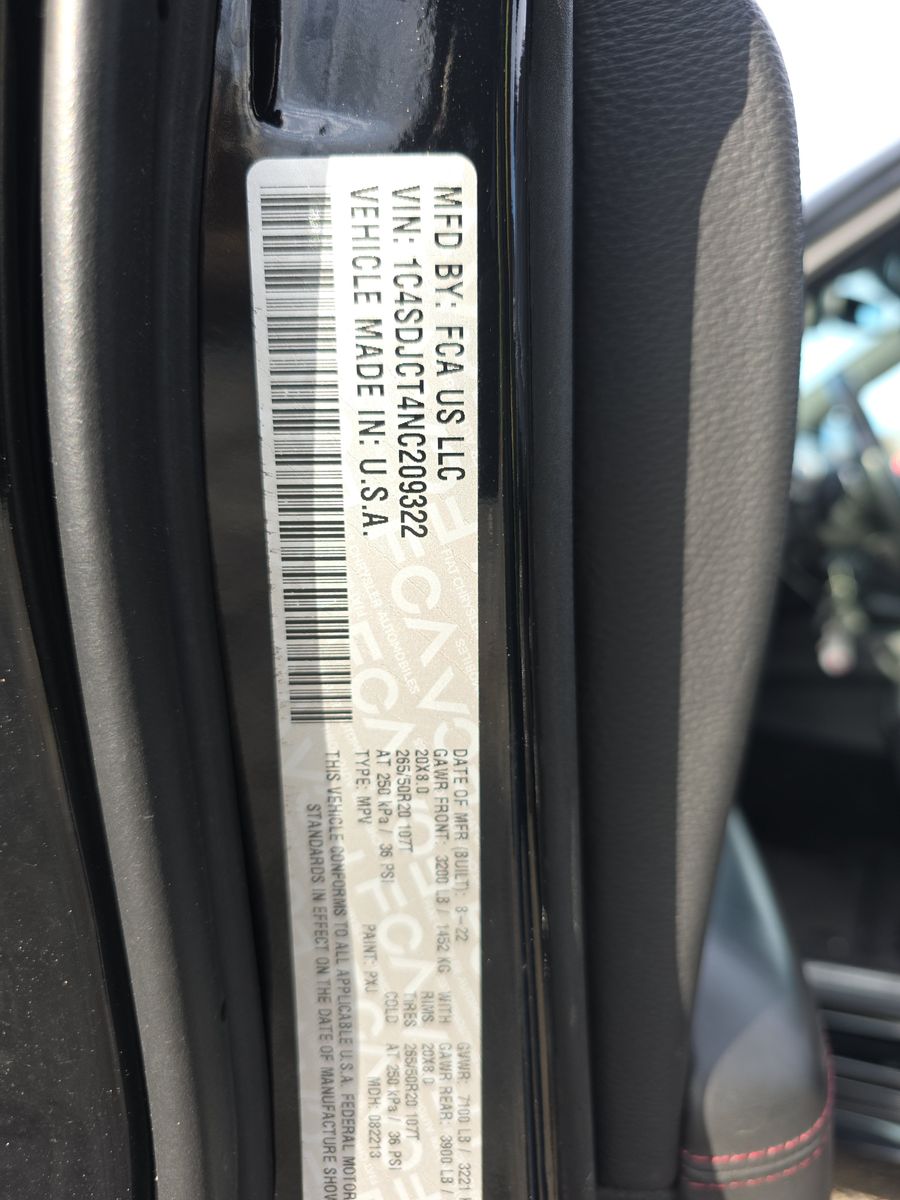 2022 Dodge Durango R/T AWD