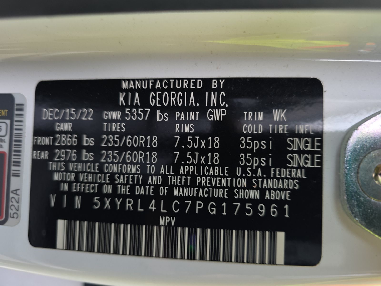 2023 Kia Sorento S FWD