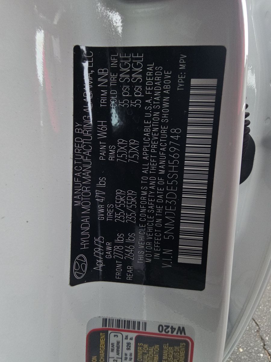 2025 Hyundai Tucson Limited FWD