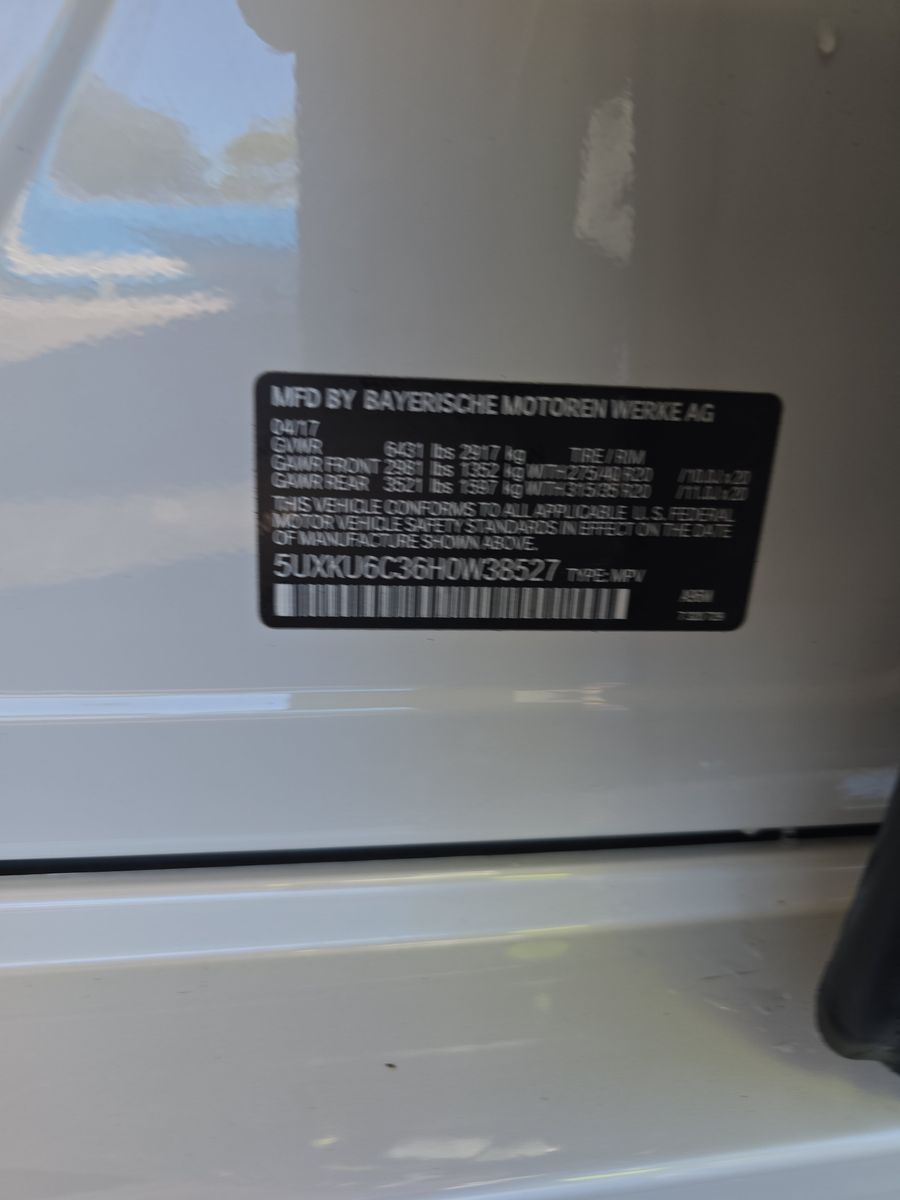 2017 BMW X6 xDrive50i AWD