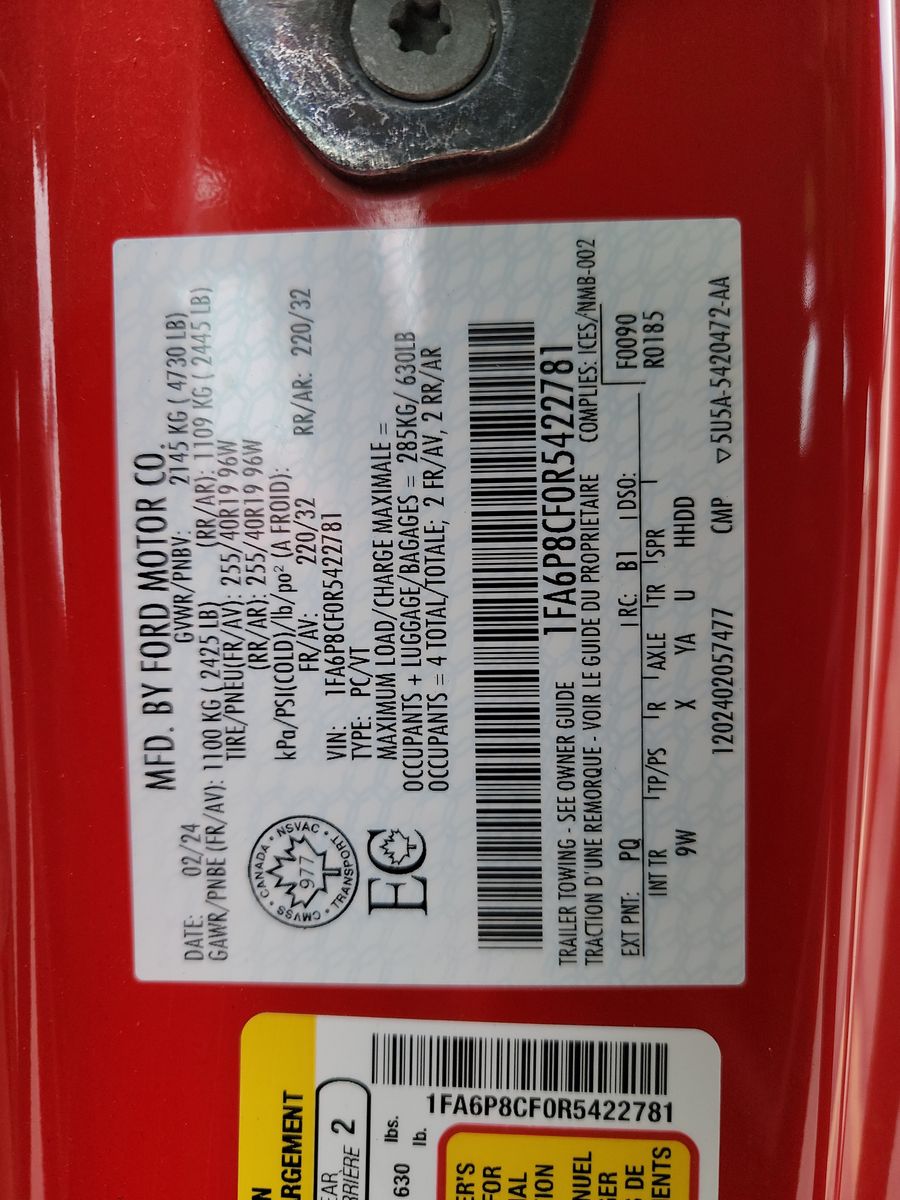 2024 Ford Mustang GT Premium RWD