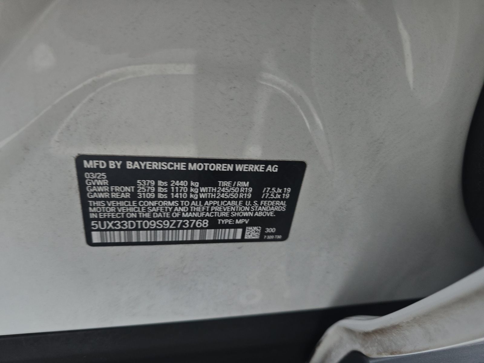 2025 BMW X4 xDrive30i AWD