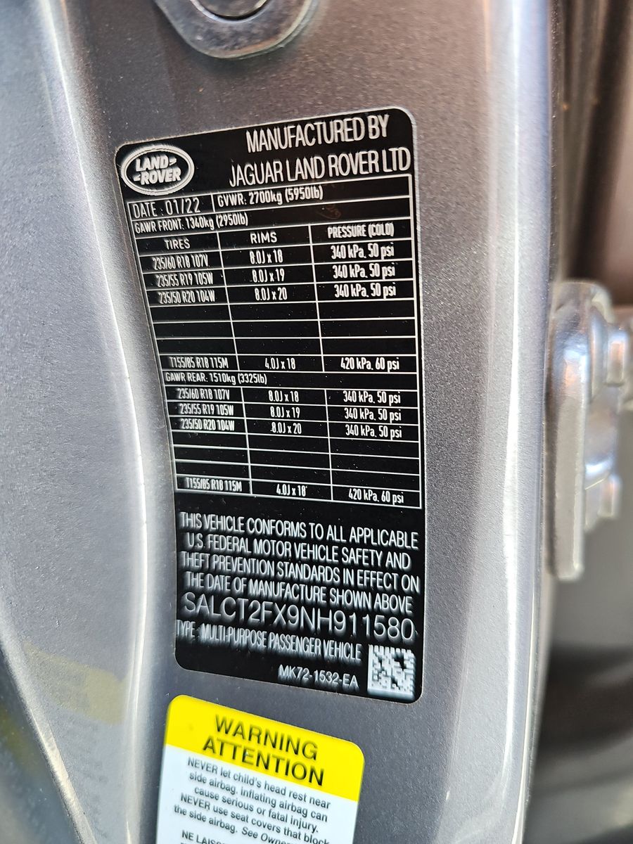 2022 Land Rover Discovery Sport S R-Dynamic AWD