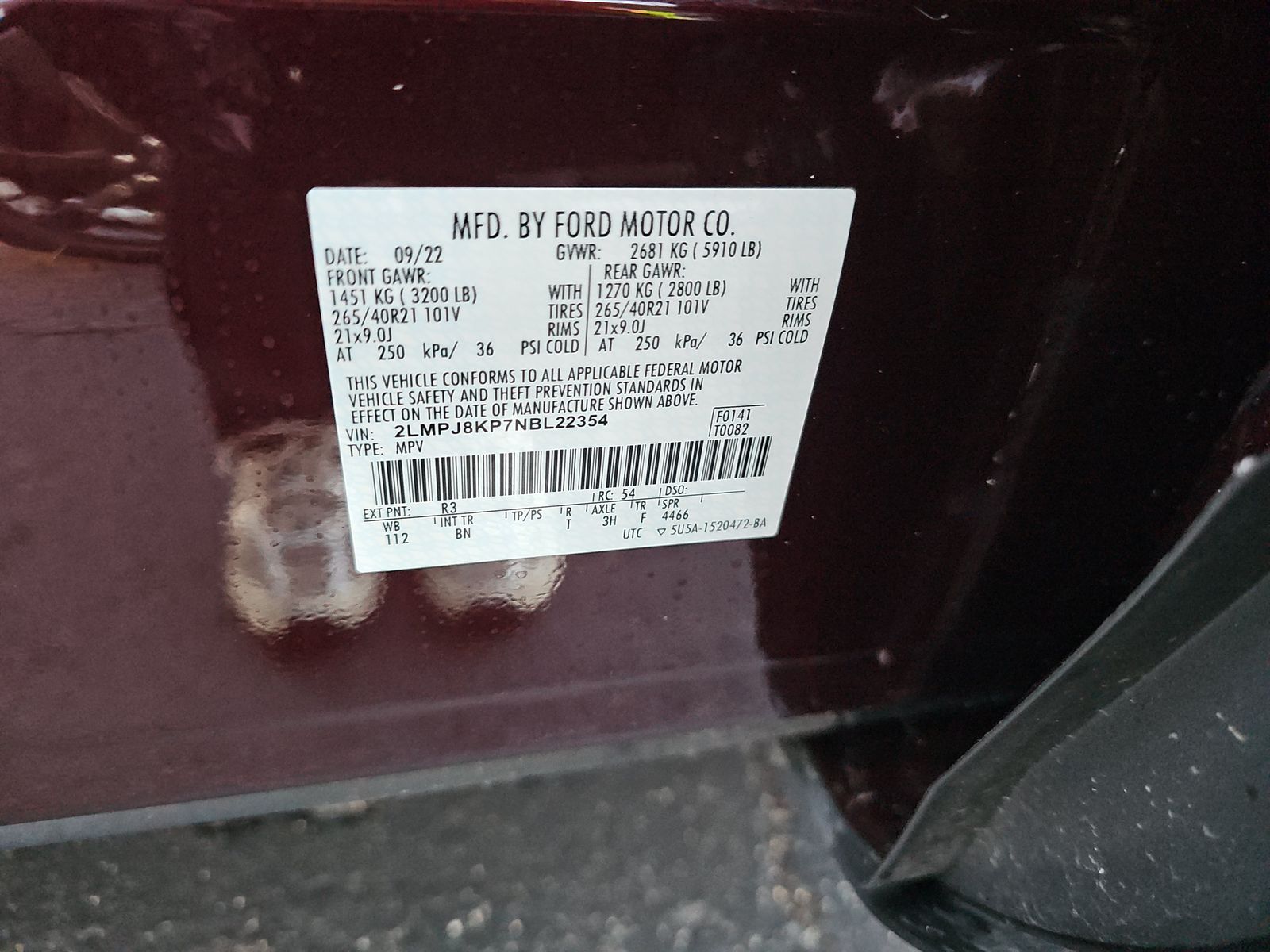 2022 Lincoln Nautilus Reserve AWD