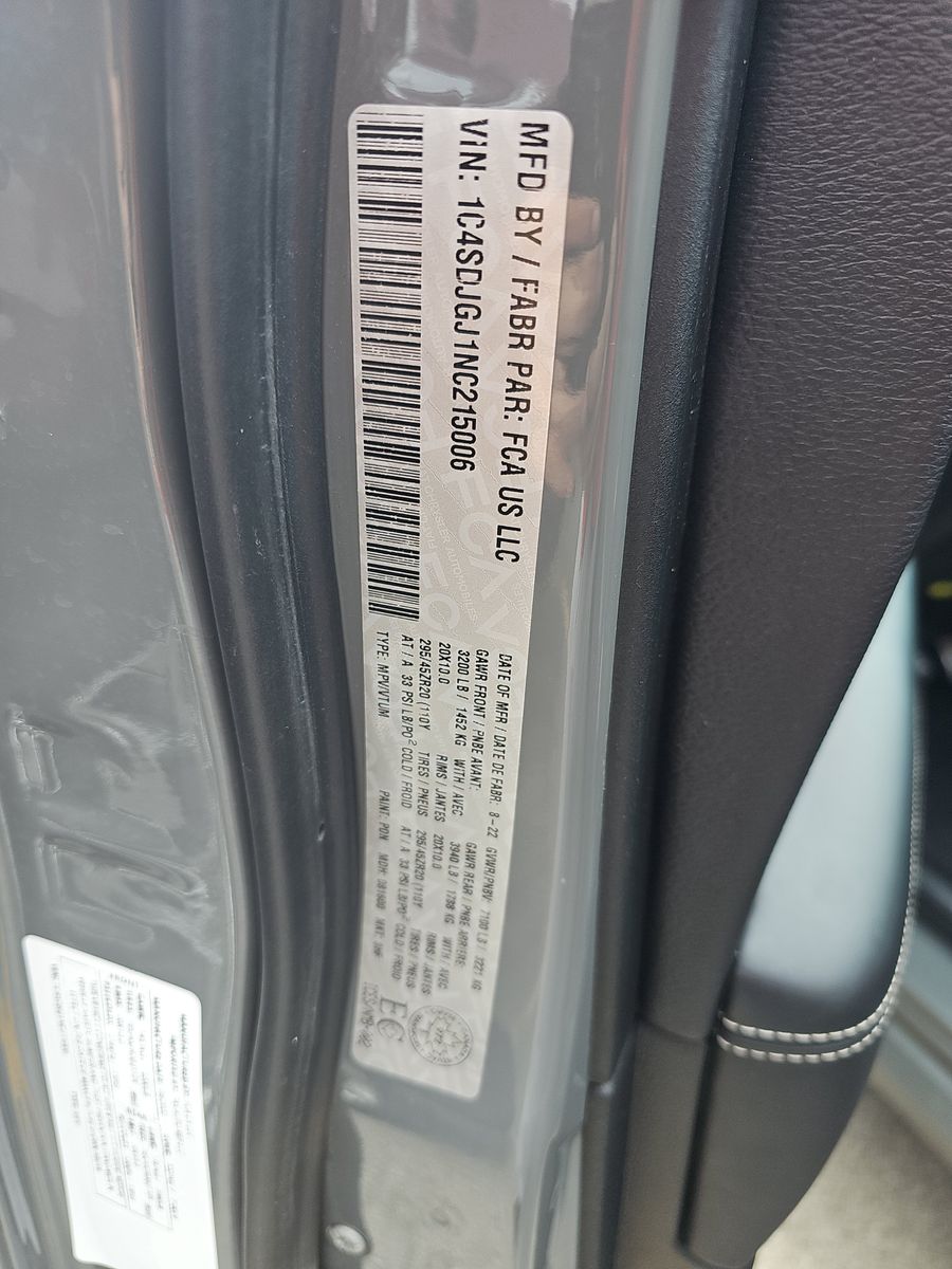 2022 Dodge Durango SRT 392 AWD