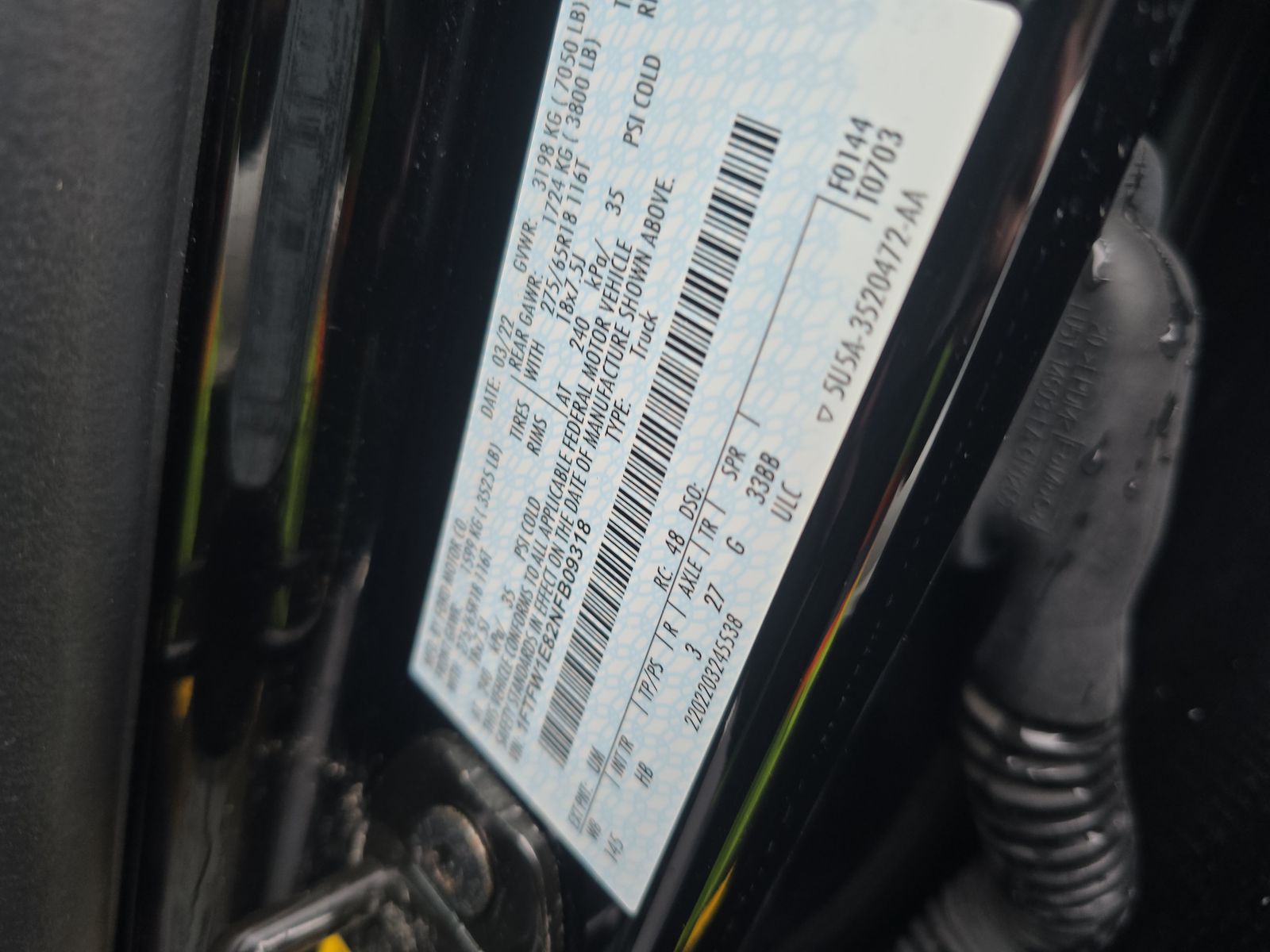 2022 Ford F-150 Lariat AWD