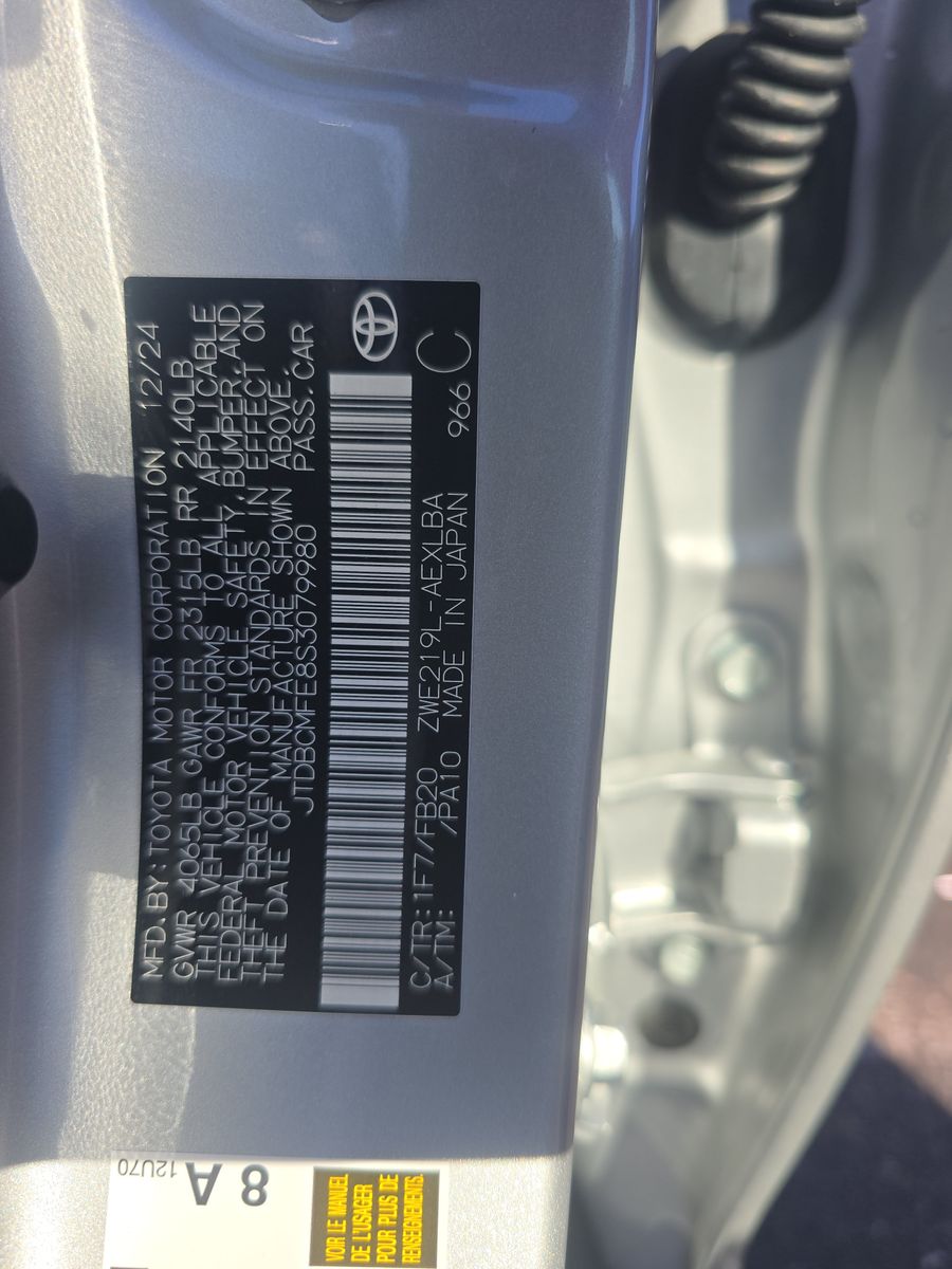 2025 Toyota Corolla Hybrid LE FWD