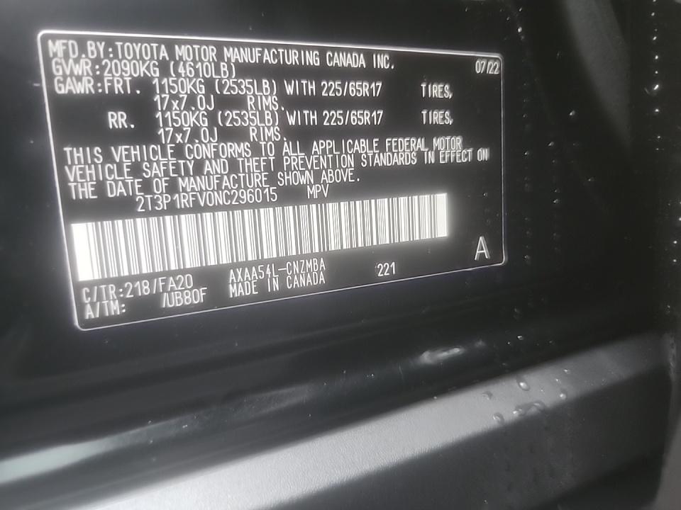 2022 Toyota RAV4 XLE AWD