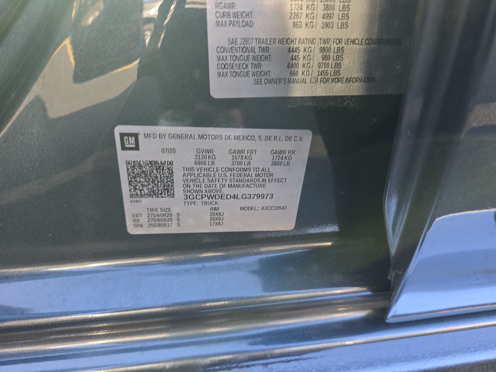 2020 Chevrolet Silverado 1500 RST RWD