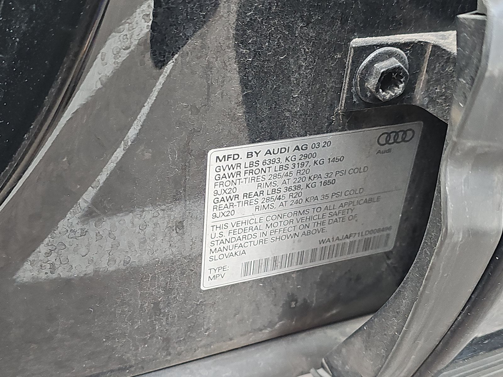 2020 Audi Q7 2.0T Premium AWD