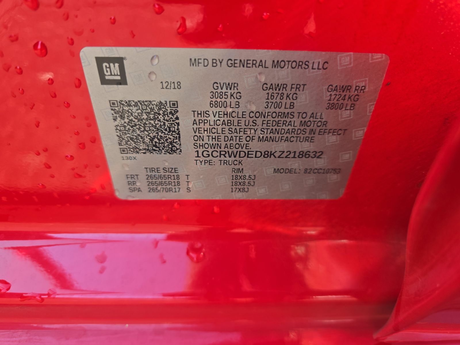 2019 Chevrolet Silverado 1500 RST RWD