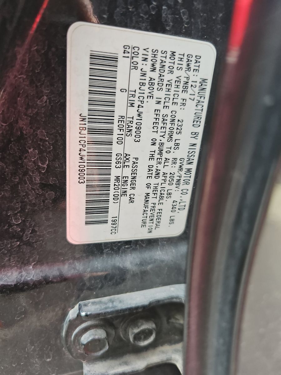 2018 Nissan Rogue Sport S FWD