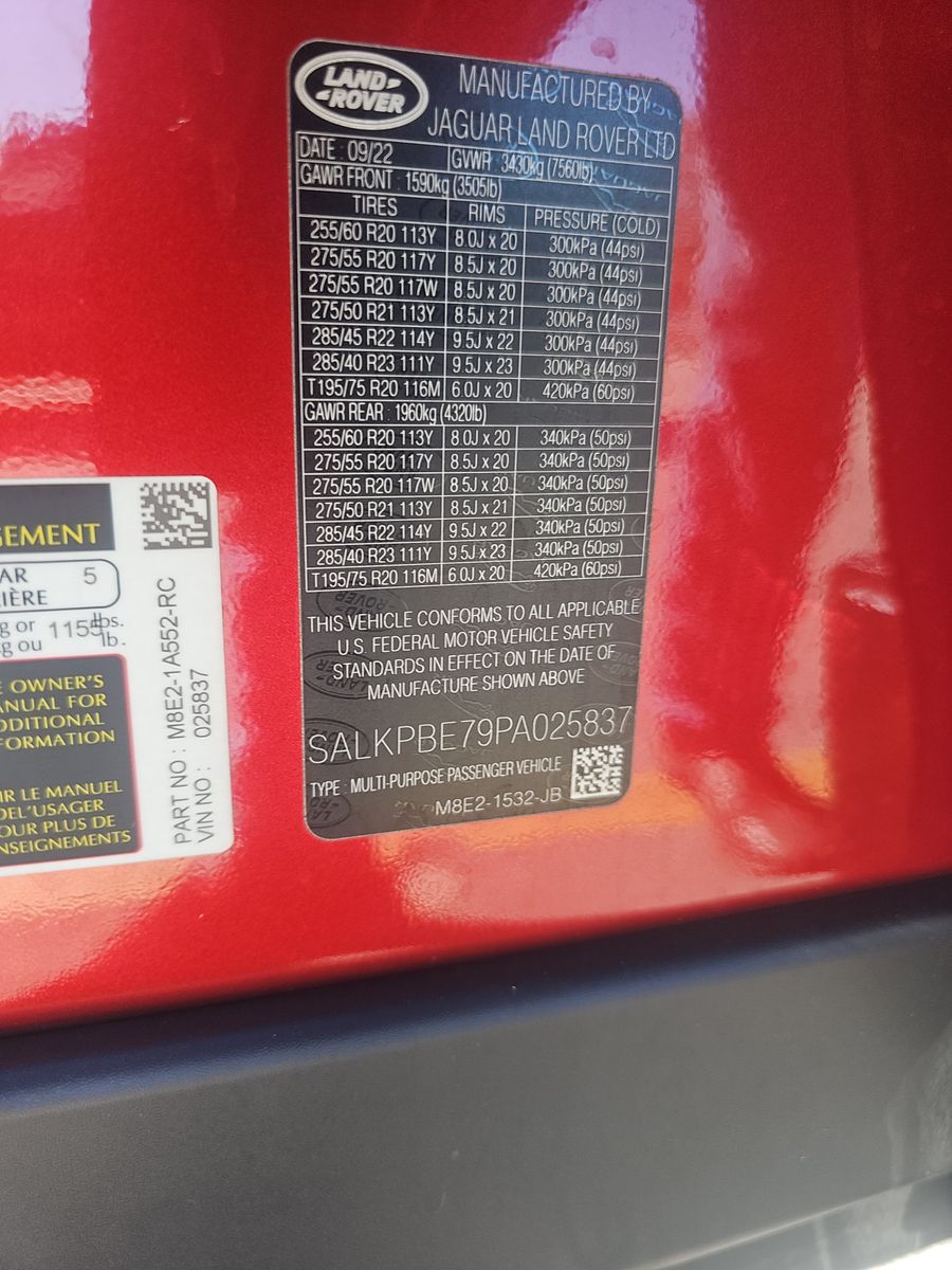 2023 Land Rover Range Rover SE LWB AWD