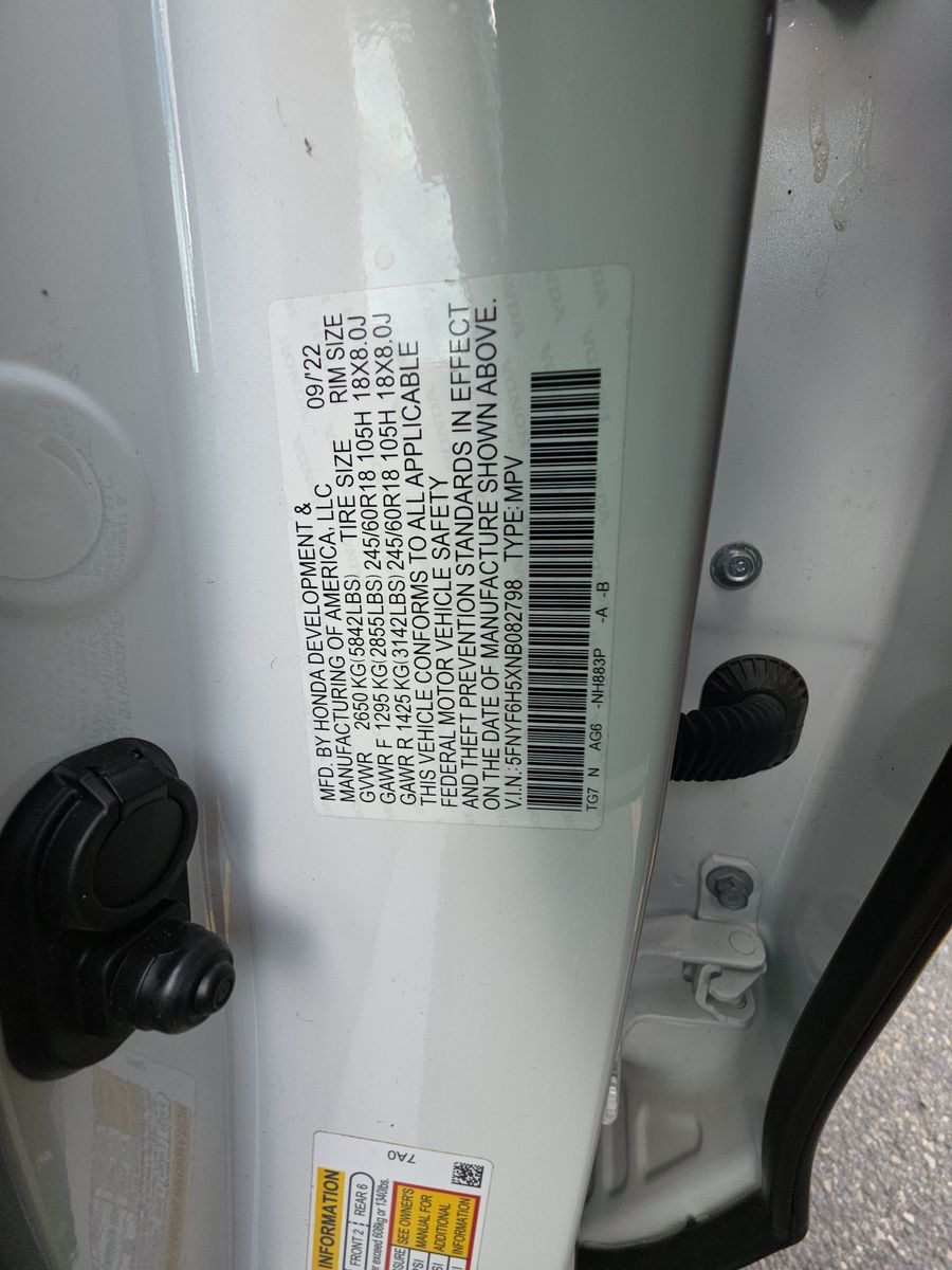 2022 Honda Pilot EX-L AWD