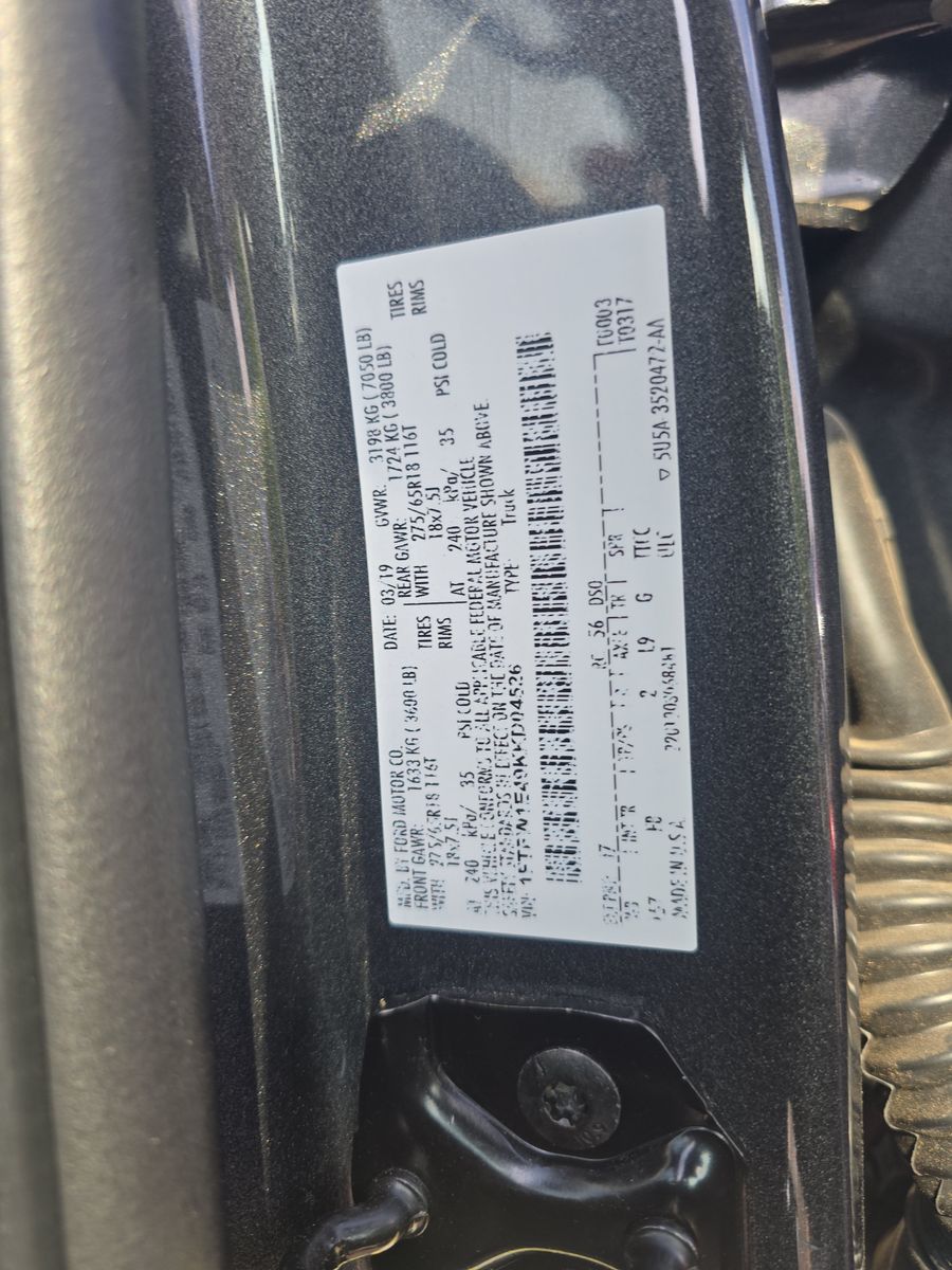 2019 Ford F-150 Lariat AWD