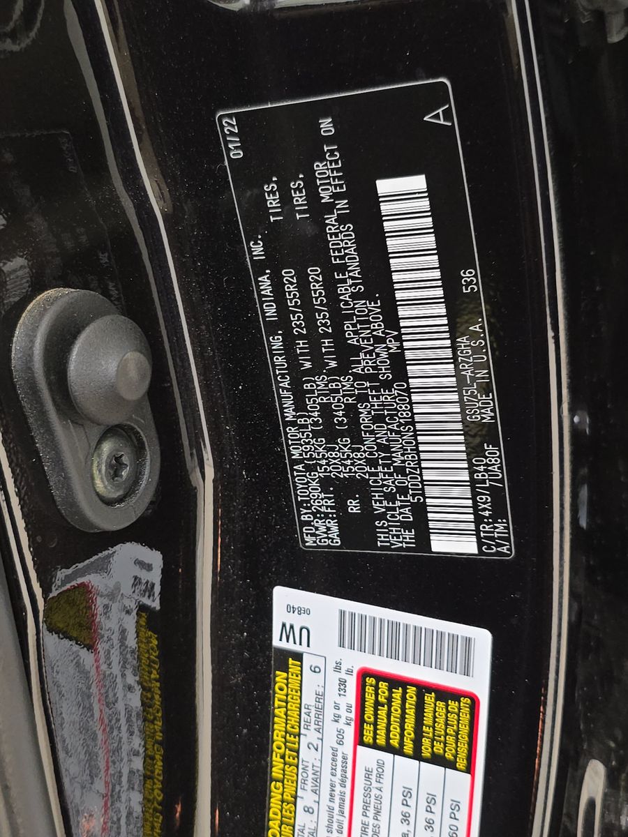 2022 Toyota Highlander Limited AWD