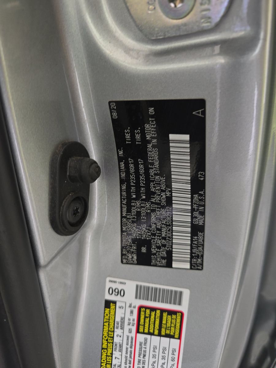 2020 Toyota Sienna L FWD