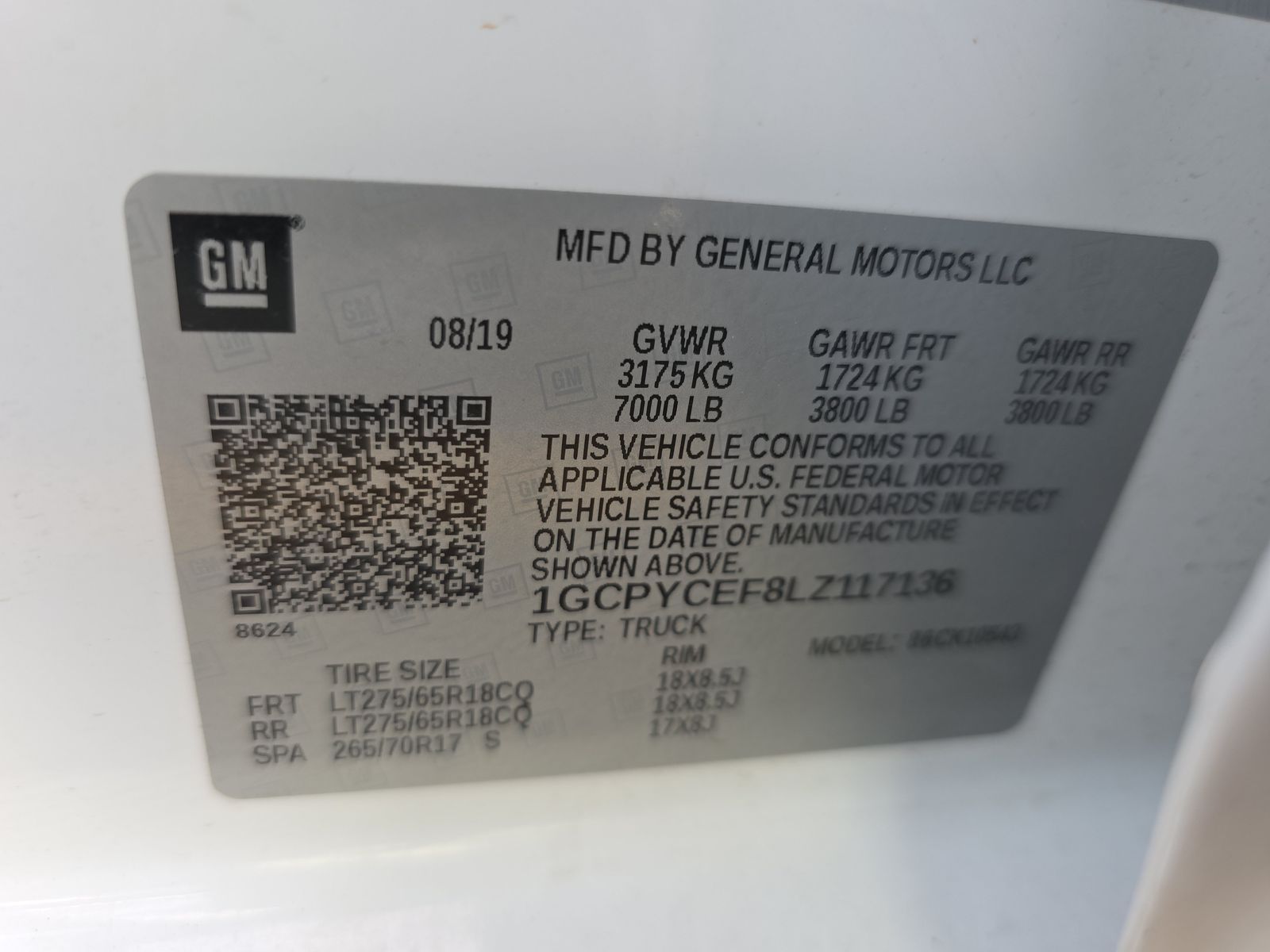 2020 Chevrolet Silverado 1500 Custom Trail Boss AWD