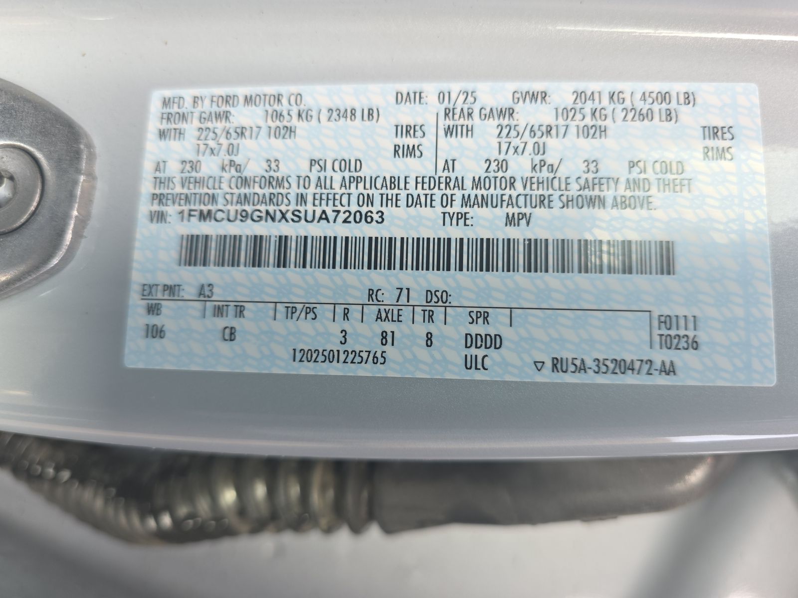 2025 Ford Escape Active AWD