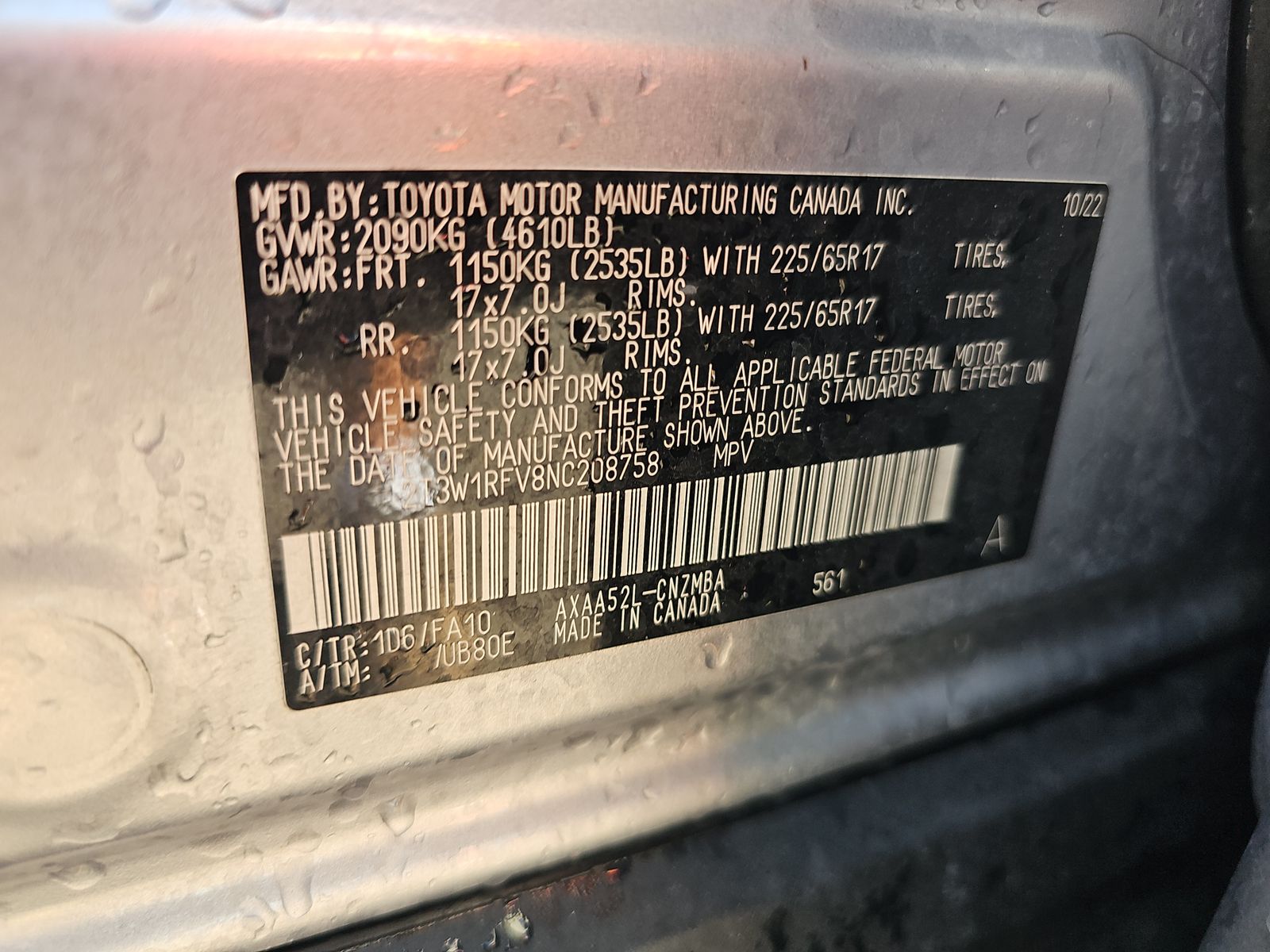 2022 Toyota RAV4 XLE FWD